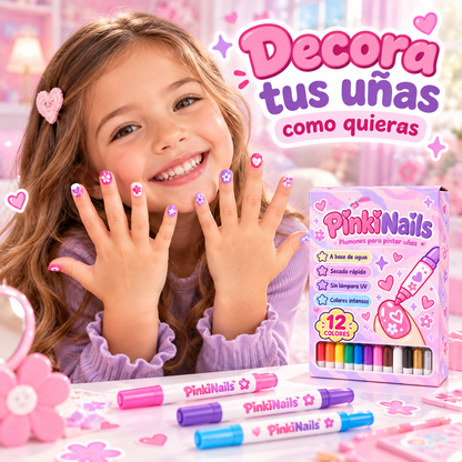PinkiNails™ – Kit para Decorar Uñas